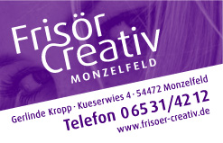 Visitenkarte  friseur-creativ Monzelfeld