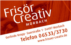 Visitenkarte  friseur-creativ Morbach
